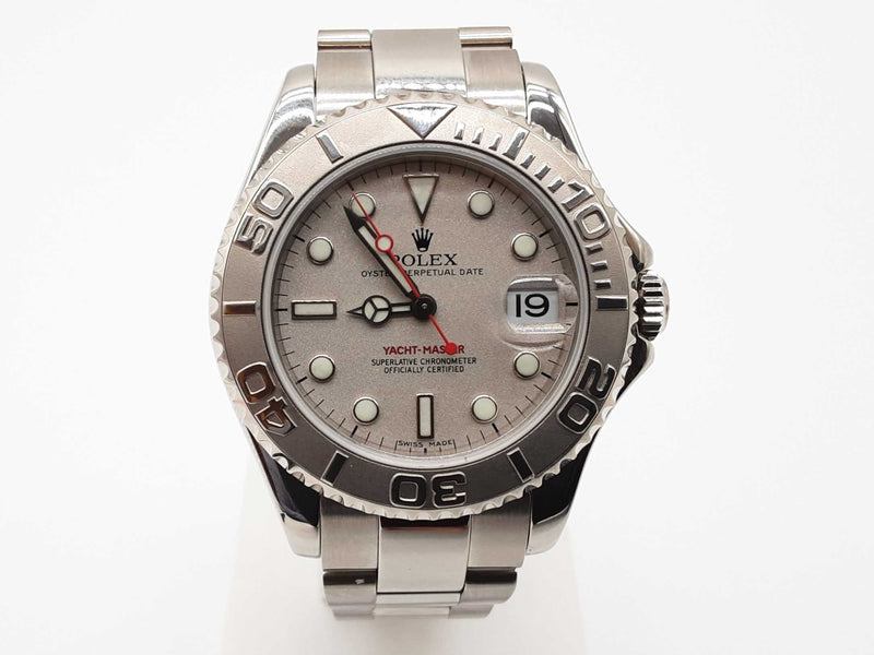 Rolex 35mm Yacht-master Silver Dial Platinum Bezel Steel Watch Do0825cxzxde