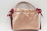 Jimmy Choo Satin Drawstring Mini Cystal Embellished Top Handle Bag Eb0426lrxsa