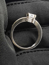 0.60 Cttw Diamond & 14k White Gold Engagement Ring 3.3g Size 6 Fw1124wrxdu