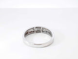 0.21 Cttw Diamond & 10k White Gold Wedding Band 2.6 Grams Size 10.5 Fw0826ozxdu