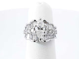 1.68 Cttw Diamond & 14k White Gold Engagement Ring 5.4g Size 4.25 Fw0826ozxzdu