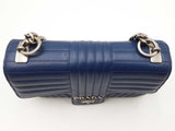 Prada Diagramme Blue Quilted Leather Flap Shoulder Bag Sd0626crzdu