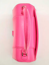 Balenciaga Hourglass Neon Pink Leather Crossbody Bag Do0724pxzde