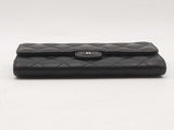 Chanel Caviar Quilted Large Gusset Flap Wallet Black Aa0825ozxsa