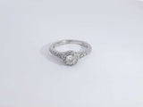 0.54 Cttw Diamond 14k White Gold Ring 3.6 Grams Size 6.5 Aa0725pxzsa