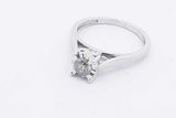 0.41ctw Diamond Ring In 10k White Gold 2.9 Grams Size 7 Eb0226ocrsa
