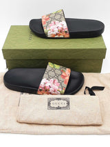 Gucci Gg Supreme Blooms Slides Size 38 Eb1225rxdu