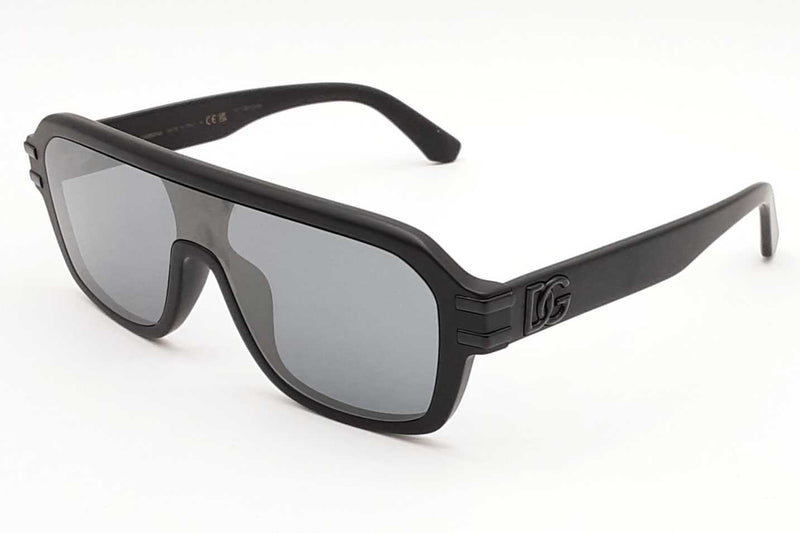 Dolce & Gabbana 4507 Matte Black Pilot Sunglasses With Mirror Lenses Eb1225rxde