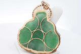 Jade Buddha Pendant Set In 14k Yellow Gold 7.1 Grams Eb0226ocrsa