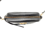 Gucci Gg Marmont Small Shoulder Bag In Black Matelassé Chevron Leather Fw0225ozxdu