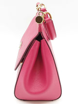 Dolce & Gabbana Sicily Fuschia Pink Saffiano Leather Crossbody Bag Do0425irxde