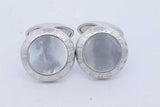 Alfred Dunhill Sterling Silver Mother Of Pearl Cuff Links 14 Grams Eb0726rxde