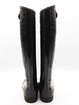 Louis Vuitton Embossed Monogram Drop Rubber Boots Size 40 Eb1225pxzde