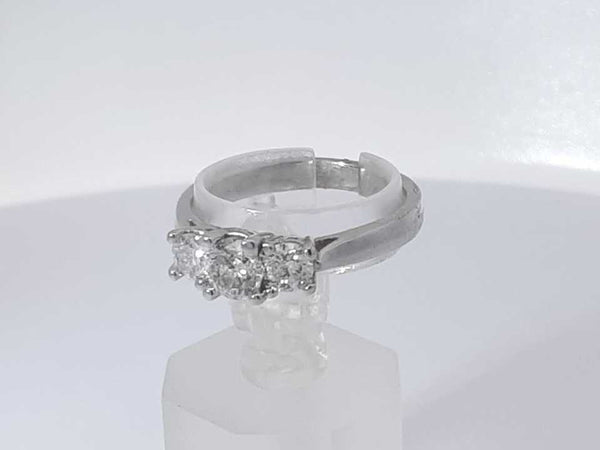 1.0 Cttw Diamond 14k White Gold Ring 3.9 Grams Size 8 Aa0625rzxsa