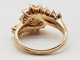 1.03 Cttw Natural Diamonds 14k Yellow Gold 6.0g Ring Size 7.5 Do0626rxzde