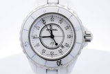 Chanel J12 Quartz 34mm White Ceramic Stainless Steel Watch Eb0326wxxzde