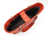 Chanel Vertical Grand Shopper Tote In Orange Quilted Caviar Leather Fw0126lrzxdu