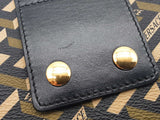 Versace La Greca Signature Khaki Green Black Square Zipper Pouch Do0426rxde