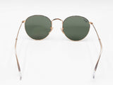 Ray-ban Arista Gold-tone Round Sunglasses With Green Lenses Fw1026ixdu