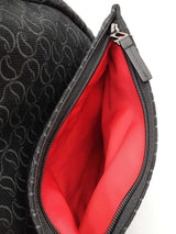 Christian Louboutin Zip N Flap Backpack In Monogram Logo Jacquard Fw0526rxzdu