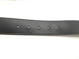 Salvatore Ferragamo Ganici Black Leather Large Metal Buckle Belt Do0326lorde