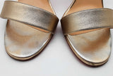 Christian Louboutin Gold Metallic Samotresse Wing Heels Size 39 Eb0726crde