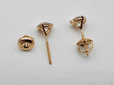 1.02 Cttw Lab Grown Diamonds 14k Yg 0.8g Screw Back Stud Earrings Do0726orxde