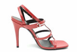 Gucci Regent Strappy Horsebit Red Leather Heels Size 37 Eb0926oorsa
