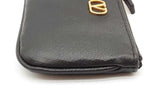 Valentino Garavani Vlogo Signature Leather Key Ring Pouch Wallet Eb1125lxzde