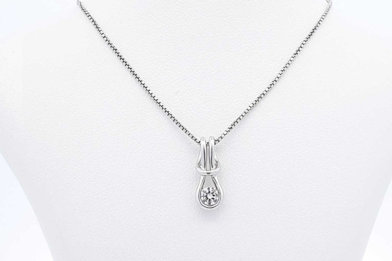 Approx. 0.15ctw Diamond Sterling Silver Pendant & Chainn 2.2g 18 Inch Eb1224ordu