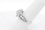 2.4cttw Diamond Ring In 14k White Gold 6.5 Grams Size 7 Eb1125lpxzsa