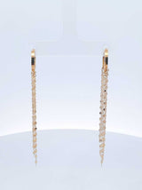 18k Yellow Chain Cascade Hoop Earrings 1.9 Grams Fw0826lxzdu