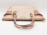 Michael Kors Charlotte Signature Logo Metallic Tote Gold Aa0526wrsa