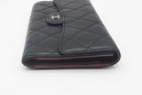 Chanel Quilted Black Lambskin Flap Wallet Eb0526irxdu