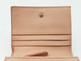 Gucci Small Bifold Wallet In Gg Supreme Peach Leather 0826lxzdu