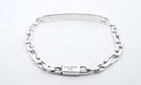 Sterling Silver Concave Curb Bracelet 9 Inch, 20.2g Hs1123wsa