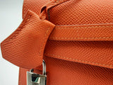 Hermes Kelly 25 Capucine Orange Epsom Palladium Shoulder Bag Do0723oxzxzde