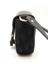 Christian Dior Saddle Messenger Bag In Oblique Jacquard & Leather Fw1025lpzxdu