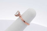 0.69cttw Trillion Cut Diamond Ring In 18k Rose Gold 2.7 Grams Size 4 Eb0826irxsa