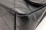 Chanel Double Flap Black Quilted Caviar Shoulder Bag Eb0726orxzsa