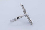 0.14cttw Diamond Leaf Vine Ring 14k White Gold 3.8 Grams Size 8.25 Eb0926orxde