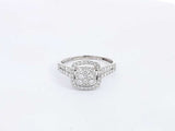 Diamond Ring In 10k White Gold 2 Grams Size 9 Eb0924ixsa