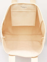Tory Burch Mercer Street Tote Bag In Beige Cotton Canvasfw0526pzdu