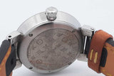 Louis Vuitton Monogram Tambour 28mm Quartz Stainless Steel Watch Eb0626ixzsa