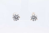 2.00ctw Lab Grown Diamond Stud Earrings In 14k Yellow Gold 1.1 Grams Eb0723srxsa