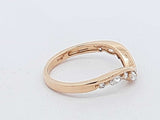 0.13 Cttw Lab Grown 14k Yellow Gold Diamond .90 Grams Ring Guard Size 7 Aa0626izsa