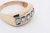 0.55cttw Diamond Ring In 14k Yellow Gold 8.5 Grams Size 14 Eb0326icrsa