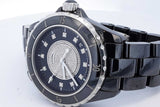Chanel J12 38mm Automatic Ceramic & Stainless Watch Diamond Dial Eb0925wxxzde