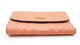 Coach Peach Crocodile Embossed Snap Wallet Sd0426ordu