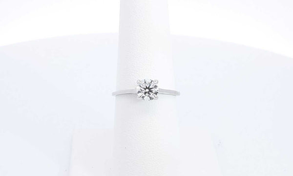 14k White Gold Lab Grown Diamond Solitaire  Ring Size 6.5 Ebprxdu 144030004788